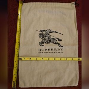 Burberry Tan Drawstring Dust Bag
